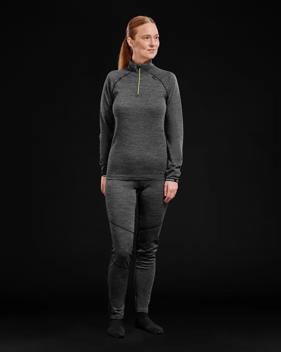 Geilo 2.0 Polotrøye i Merino Ull med Zip Dame