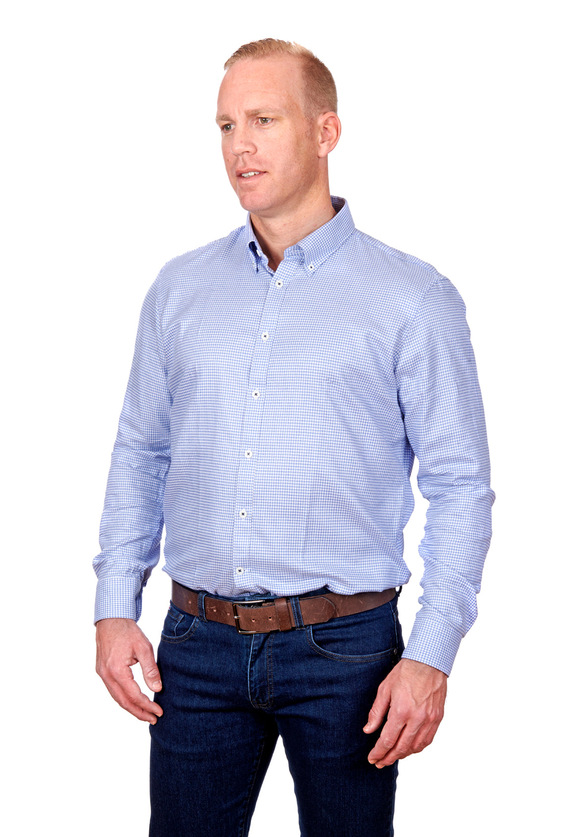 GBT094 Button Down Skjorte Tailor Fit