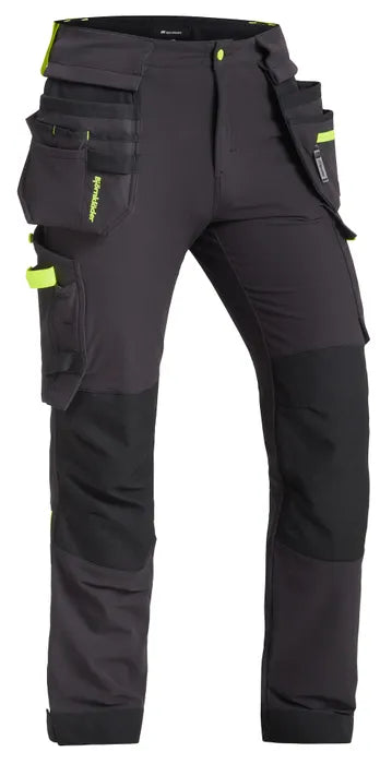 HÅNDVERKSBUKSE CONTRAST FULLSTRETCH SORT (H)