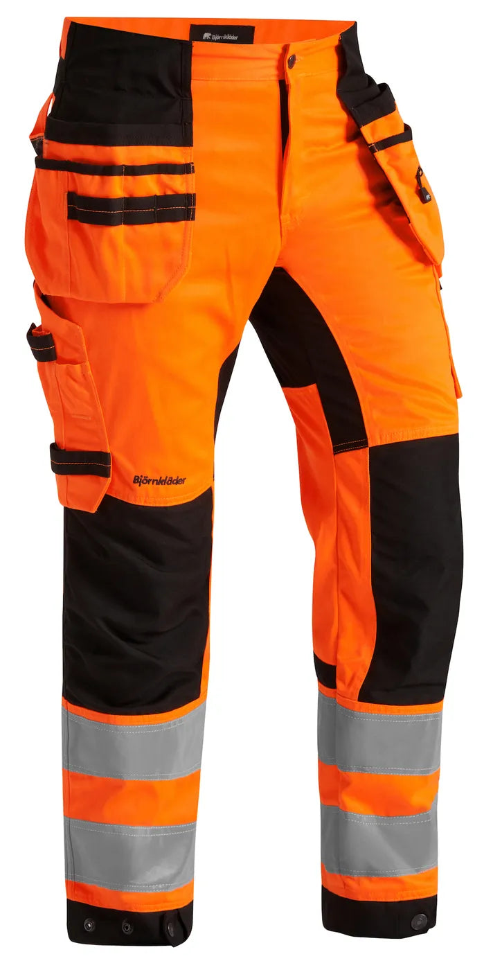 HÅNDVERKSBUKSE NEO 263-2 STRETCHPANEL KL.2 ORANGE/SVART
