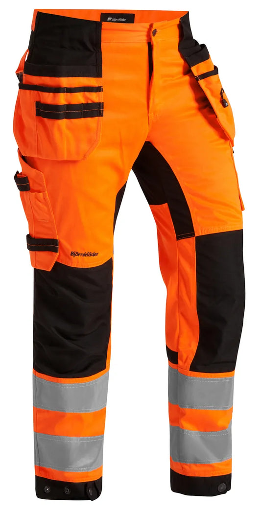 HÅNDVERKSBUKSE NEO 263-2 STRETCHPANEL KL.2 ORANGE/SVART