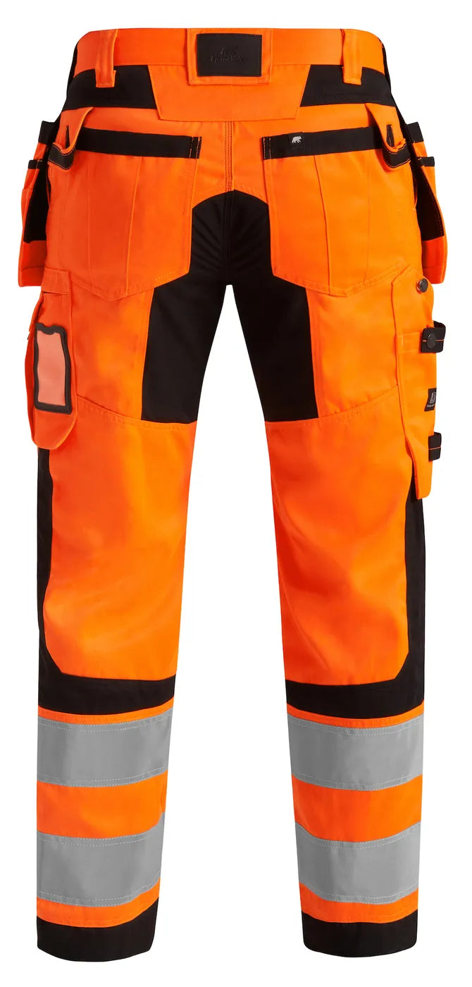 HÅNDVERKSBUKSE NEO 263-2 STRETCHPANEL KL.2 ORANGE/SVART