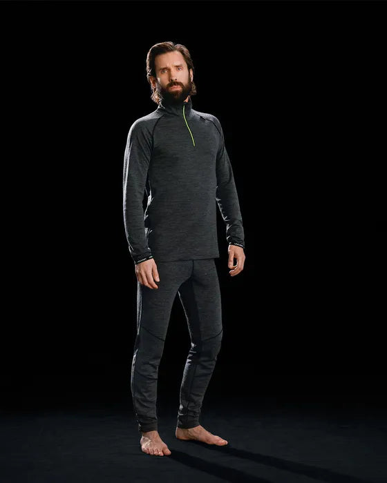 Geilo 2.0 Polotrøye i Merino Ull med Zip Herre