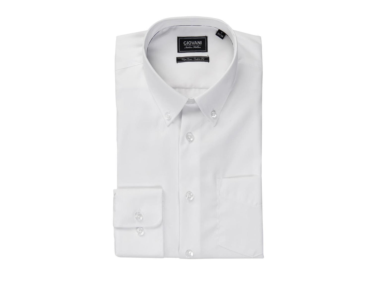 GBCS094 Dress Skjorter Button Down Slim Fit