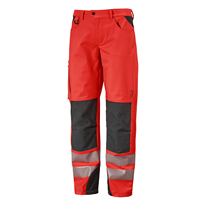 Univern Nes Softshellbukse Stretch KL. 2 Rød/Svart